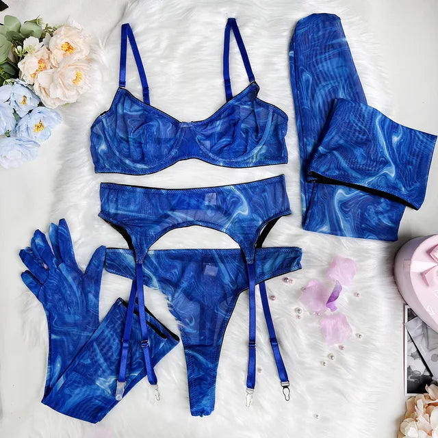Serena | Set Intimo Tie Dye 5 Pezzi