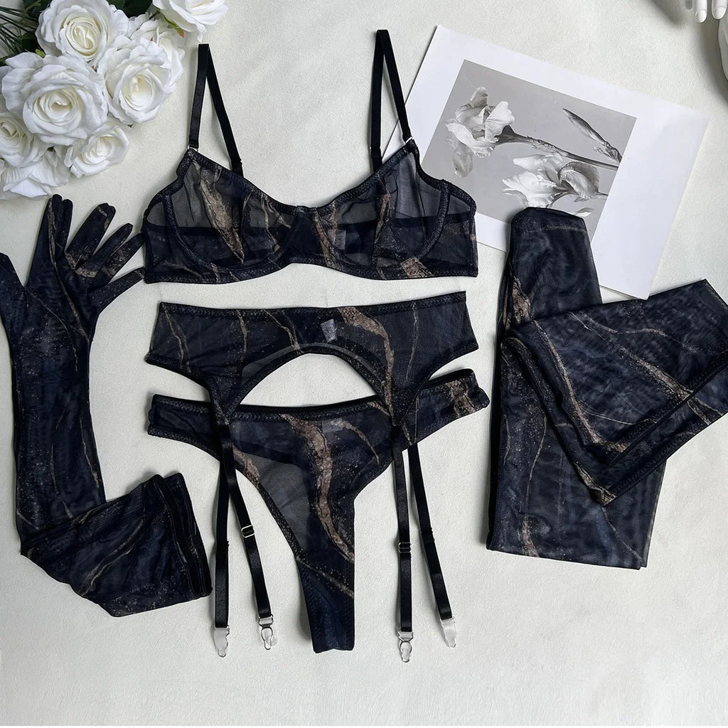 Serena | Set Intimo Tie Dye 5 Pezzi