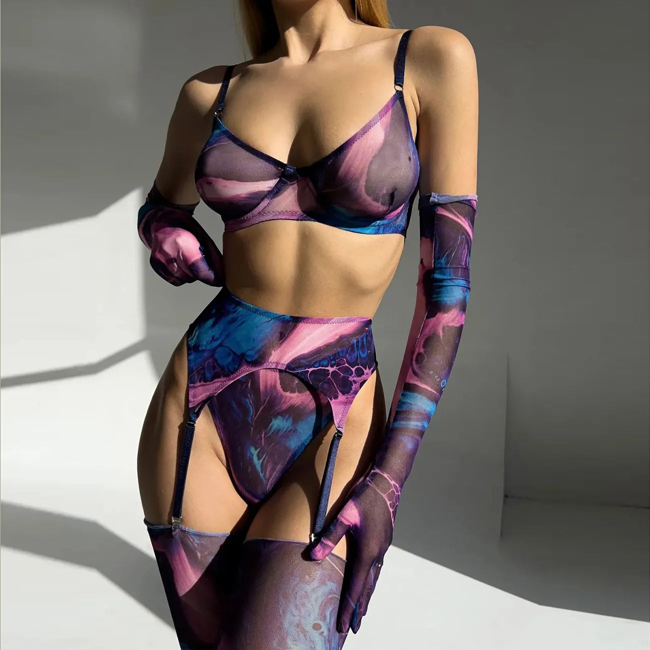 Serena | Set Intimo Tie Dye 5 Pezzi