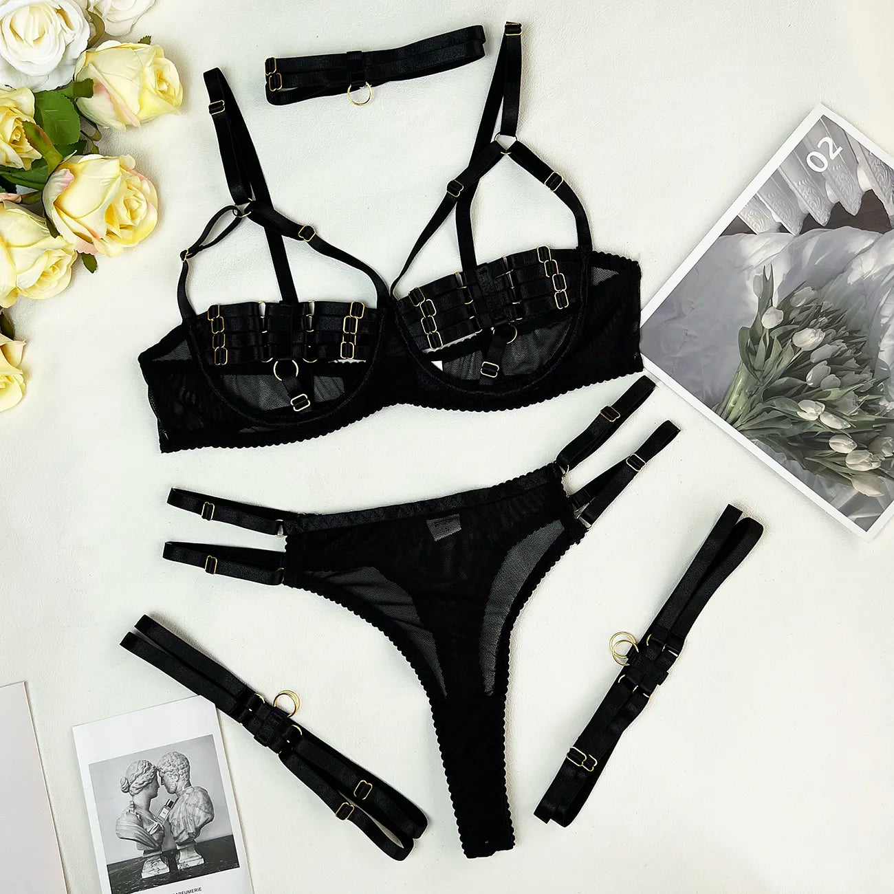 Amanda | Set Intimo 4 Pezzi