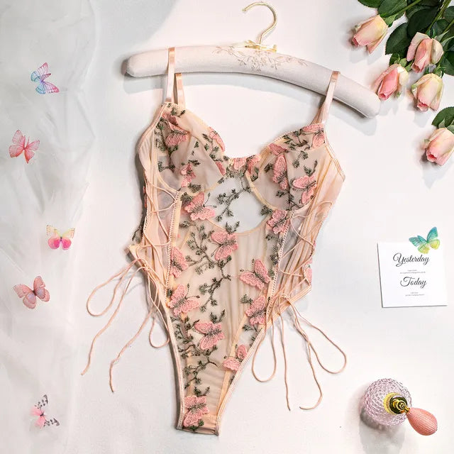 Selene | Body Farfalla Ricamato