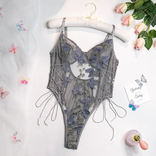 Selene | Body Farfalla Ricamato