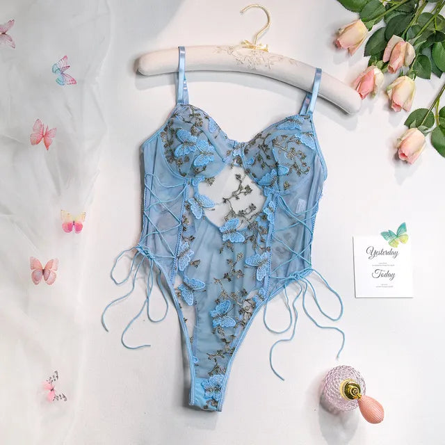 Selene | Body Farfalla Ricamato